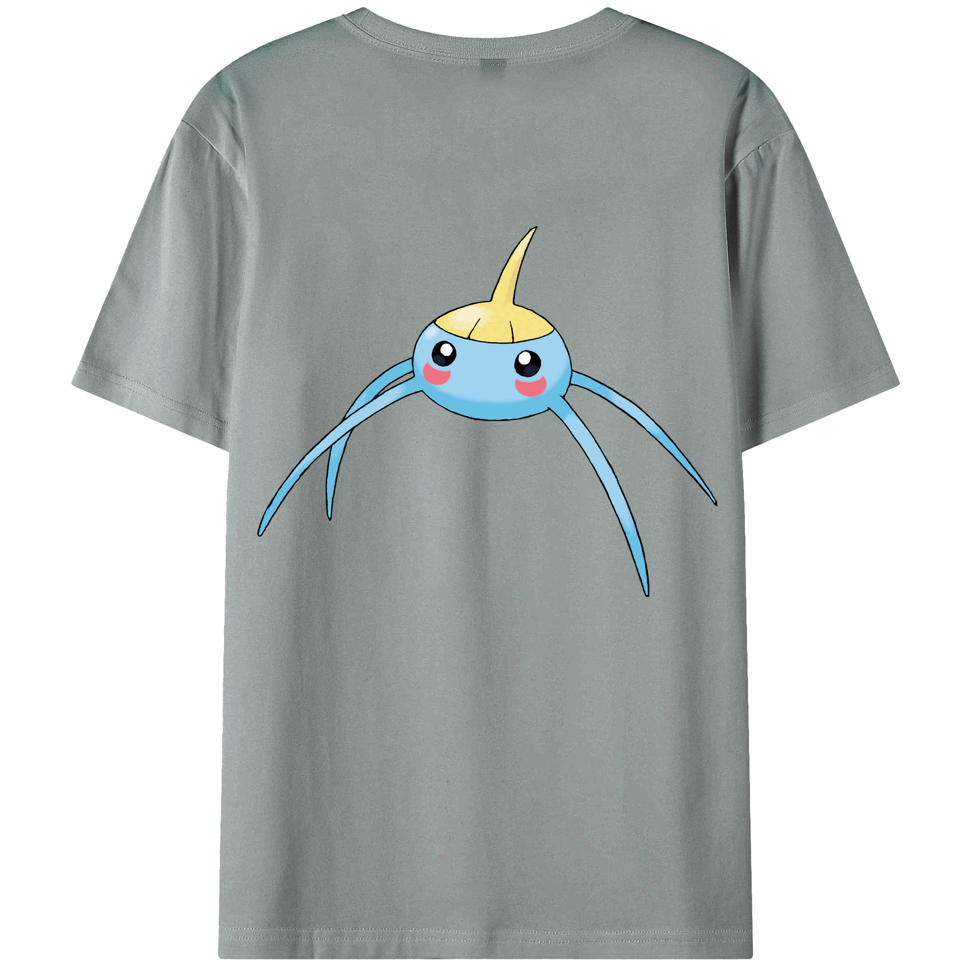 （画像用） ポケットモンスター Pokémon 綿100％ メンズ半袖Tシャツ（バックプリント） 通気性